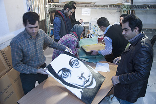 تحویل آثار هنرمندان